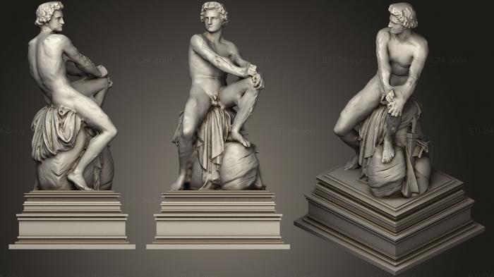 Статуи античные и исторические (Статуя 101, STKA_1552) 3D модель для ЧПУ станка